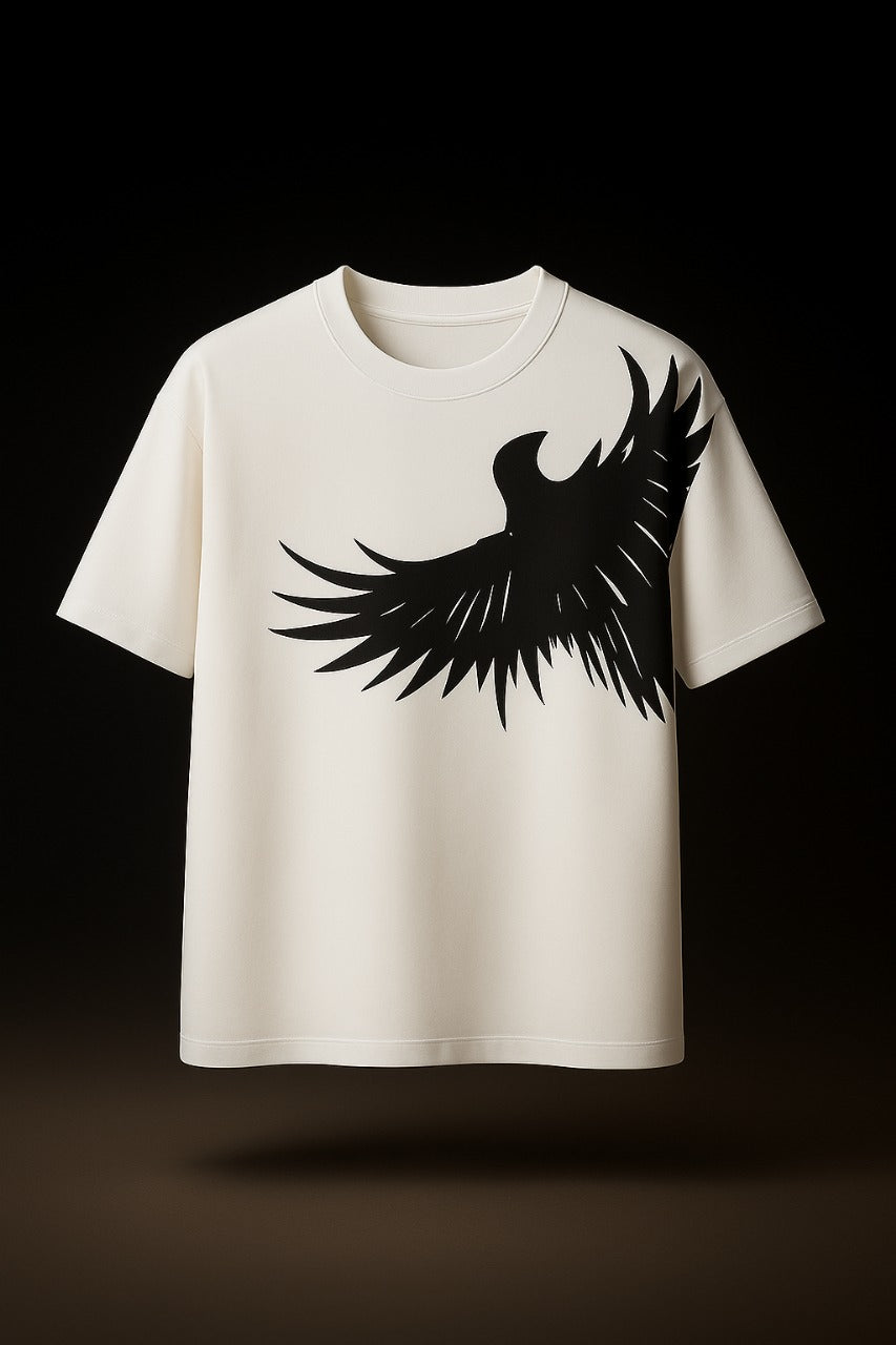 Eagle White Oversized Tee