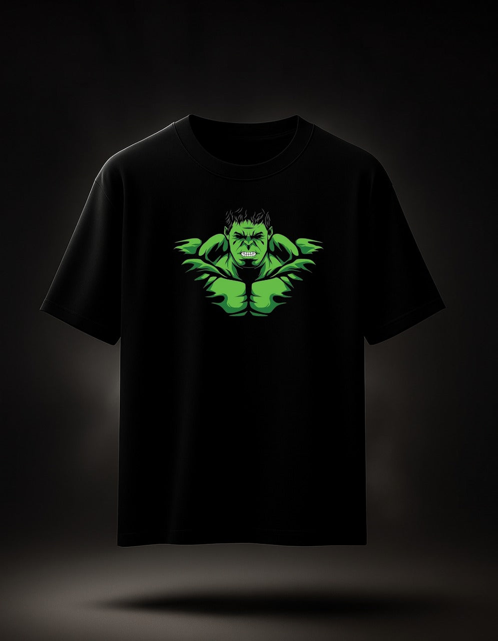 Hulk Black Oversized Tee